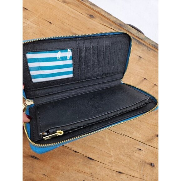 Loungefly Disney Parks Chibi Blue Wallet Characters Attraction Treats Mickey - Picture 8 of 10